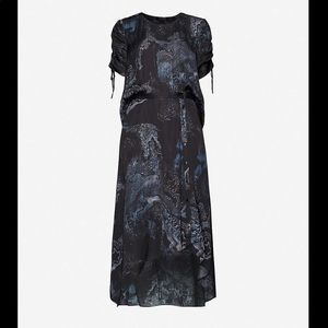 Black Marble All Saints Midi Dress